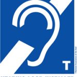 Performance Hhalls with this sign are outfitted with technology to assist those with hearing impairments